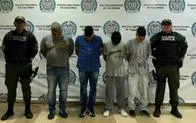En flagrancia Gaula Quindío capturó a cuatro personas por extorsión en Quimbaya