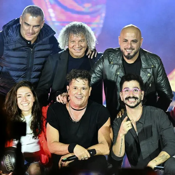 Carlos Vives tuvo un exitoso 'show' en Bogotá con varios deportistas.