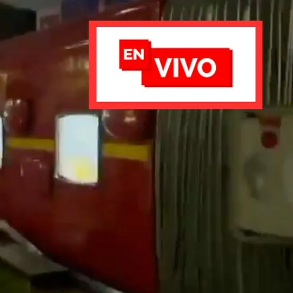 Trancón en Bogotá EN VIVO por bus de Transmilenio que se volcó