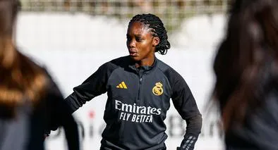 Linda Caicedo volvió al entrenamiento con el Real Madrid.