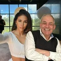 Greeicy Rendón y César Escola, en nota sobre famosos que no muestran la cara de sus hijos