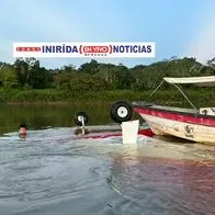 Avioneta caída en el río Guaviare este martes 19 de diciembre de 2023.