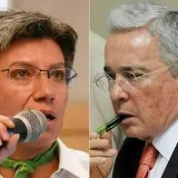 Claudia López y Álvaro Uribe