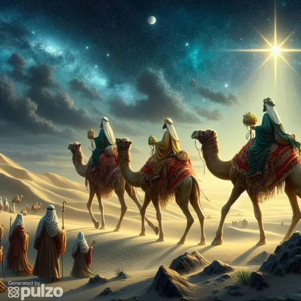 La Estrella de Belén guio a los Reyes Magos al nacimiento de Jesús. Qué fue lo que realmente vieron Melchor, Gaspar y Baltasar, le preguntamos a la IA.