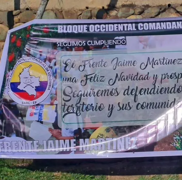 Alerta por nueva pancarta de las disidencias de las Farc en Jamundí