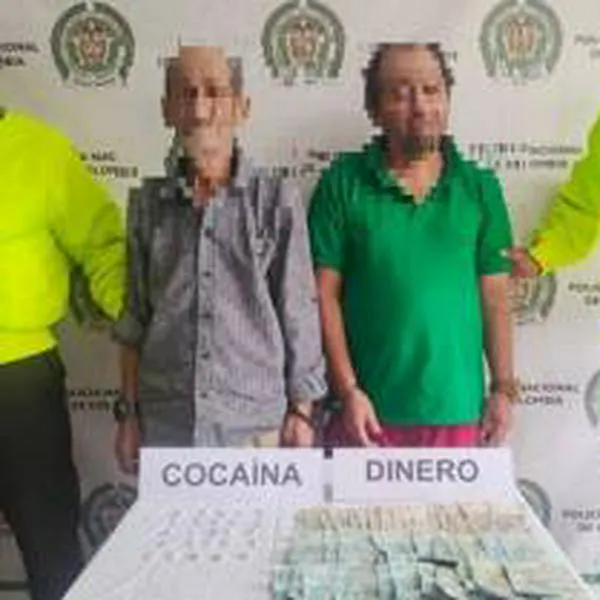 Dos adultos mayores fueron capturados con efectivo y bazuco en Armenia.
