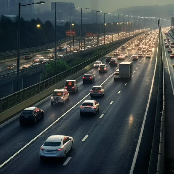 Carros, en nota sobre pico y placa en Bogotá para Navidad