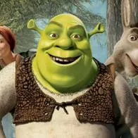 Así se verían los personajes de Shrek en la vida real, según la inteligencia artificial. Shrek, Fiona, Burro, Gato y la Dragona.