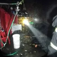 Incendio en un local comercial causó susto en la comunidad, pero no hubo heridos
