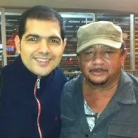 Foto de Peter Manjarrés con Lisandro Meza