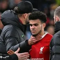 Klopp, técnico entregó el primer parte sobre lesión de Lucho Díaz, al parecer solo hay dolor, pero no jugará el próximo partido.