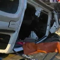 Fuerte accidente de tránsito con volcamiento de vehículo dejó una persona muerta en La Estrella.