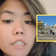 Foto de turista canadiense que pagó $ 17 millones por paseo en coche en Cartagena