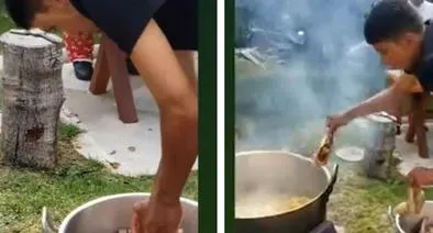 Egan Bernal celebró la Navidad cocinando sancocho con su familia