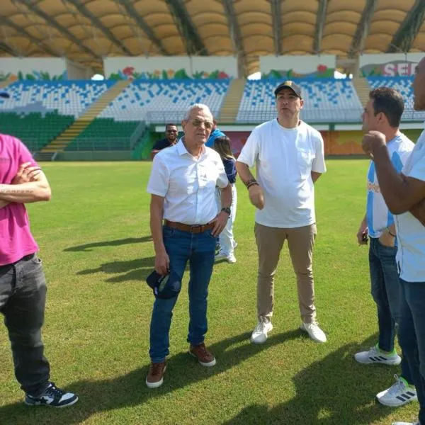 Águilas Doradas jugaría en Valledupar la Libertadores y Liga 2024, el dueño del equipo fue a visitar el estadio.