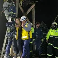 Últimos salvados de teleférico en Villamaría; Caldas.