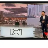 Felipe Arias le tocó corretear por el set para no dejarse maquillar