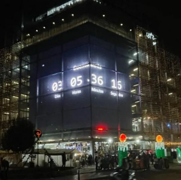Así será el conteo regresivo de año nuevo con pantallas gigantes en San Victorino de Bogotá, como en el Times Square de Nueva York