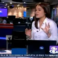 Alejandra Murgas, de Noticias Caracol, habló de grosería que dijo al aire