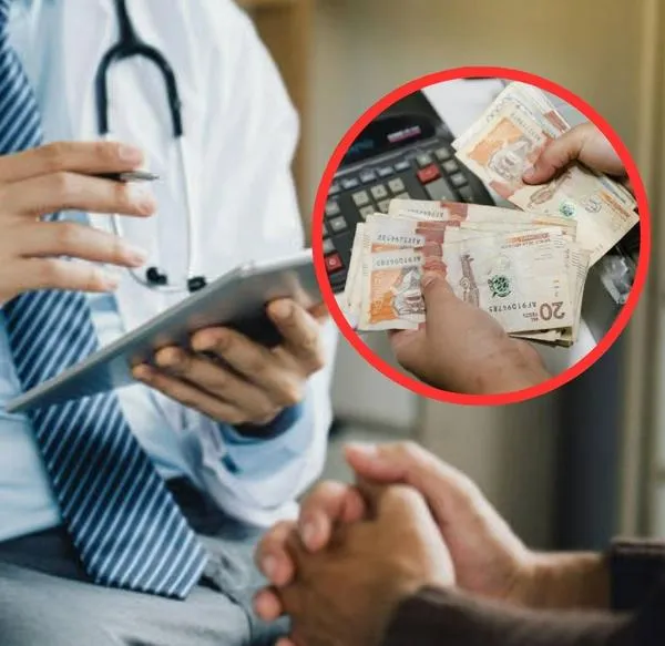 Médico y dinero. En relación con pago de cuotas moderadoras y copagos.