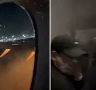 Videos del avión que se estrelló con otra aeronave en el aeropuerto de Tokio este martes 2 de enero de 2024. Hay una personas desaparecida.