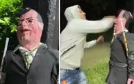 Video | Año viejo con apariencia de Petro es golpeado e insultado generando controversia