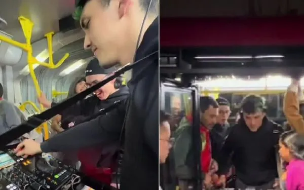 Video | DJ se subió a TransMilenio con su consola y fue protagonista de increíble fiesta
