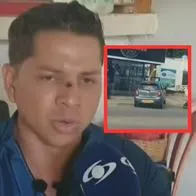Foto de mesero en Riohacha que habría sido atropellado por su jefe