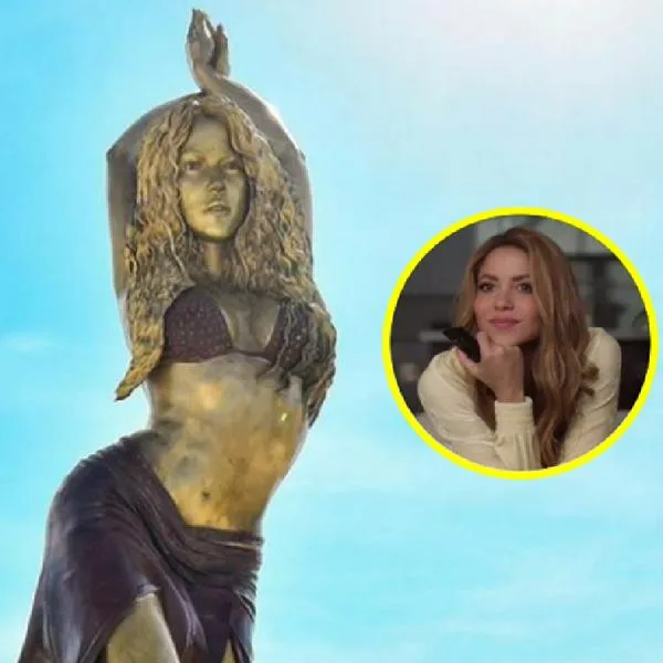 Filtran la foto de Shakira con la que escultor de su estatua se inspiró para darle forma.