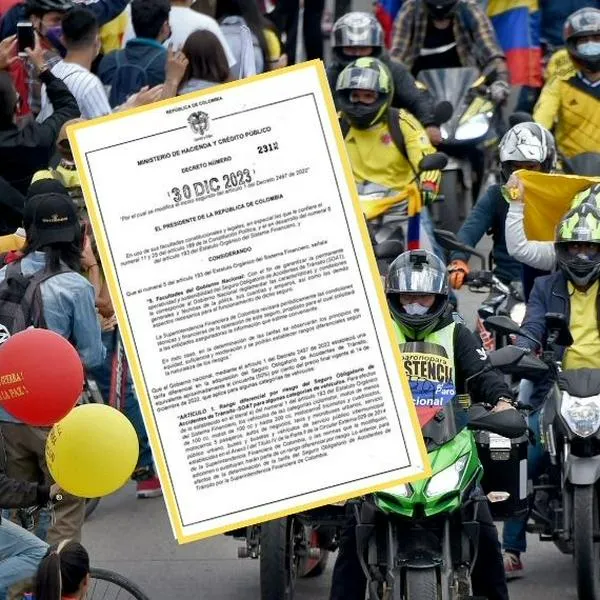 La motos salieron beneficiadas por la actualización de las tarifas del Soat en 2024, que fue autorizada por el Gobierno