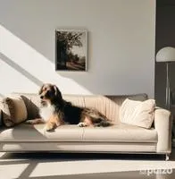 Trucos para quitar los pelos de perro de los sofás