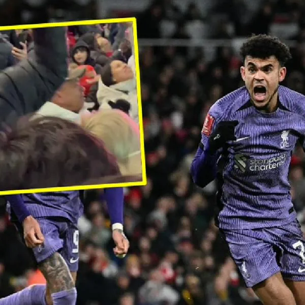 Mane Díaz, otra vez tendencia por celebrar a lo inglés el gol de su hijo frente al Arsenal.