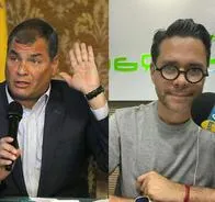 Luis Carlos Vélez se agarró en vivo con Rafel Correa por una pregunta sobre su candidatura a la presidencia de Ecuador: 
