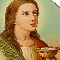 Oración a Santa Lucía para curar la vista o los ojos. Muchos creyentes afirman haber recibido su bendición y curación.