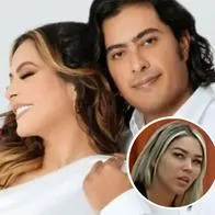 Fotos de Laura Ojeda con Nicolás Petro y de Day Vásquez, en nota de que en audiencia del hijo del presidente llegó sonriente con su pareja y su exesposa tiró pulla.