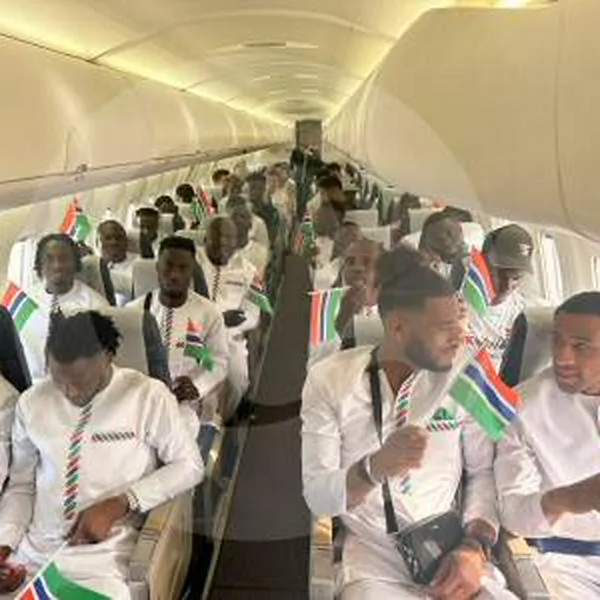 Avión que llevaba a la Selección de Gambia a la Copa África aterrizó de emergencia tras quedarse sin oxígeno