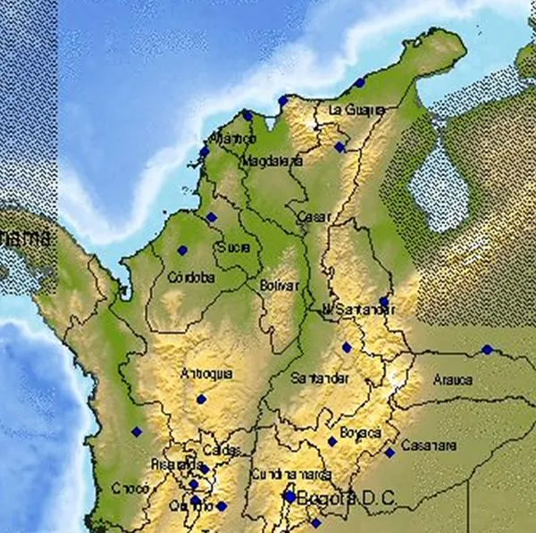 Mapa de temblor en Colombia hoy miércoles 11 de enero de 2024 en Murindó, Antioquia