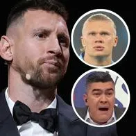 Papá de Haaland, punzante cuando Lionel Messi ganó The Best; Eduardo Luis también pulló