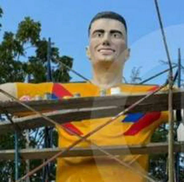 Autor de estatua de Falcao en Santa Marta se defendió de memes y dio detalles