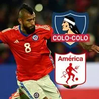 Arturo Vidal, que ya no irá al América de Cali, durante un partido con la Selección de Chile. El presidente de Colo-Colo se burló del cuadro 'Escarlata'