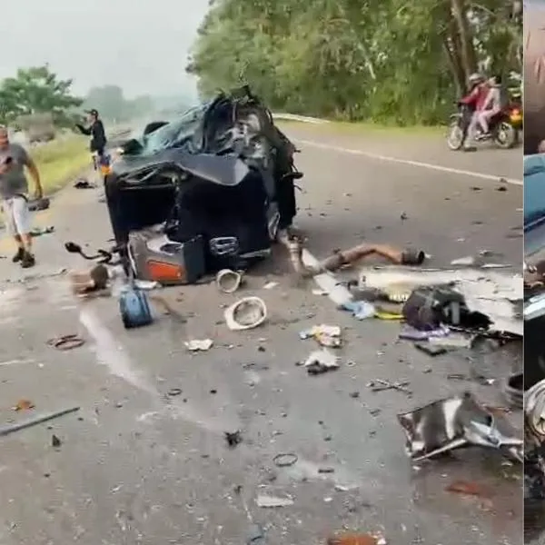Accidente de tránsito Santander: tractomulas se chocaron y conductores murieron