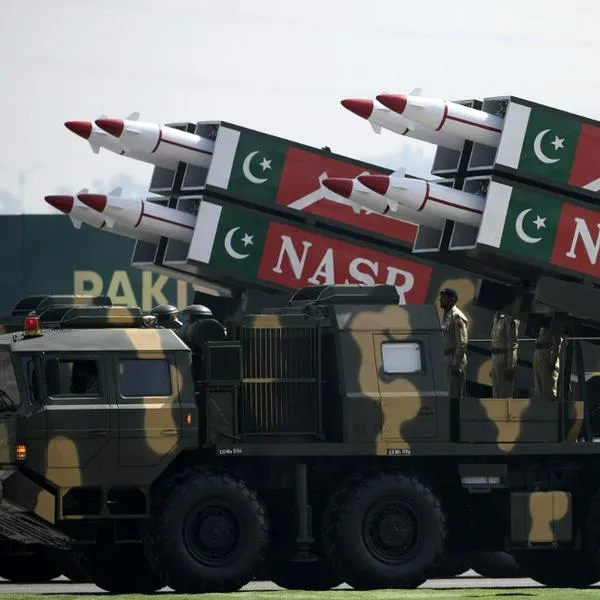 Lanzamisiles de Pakistán, como los que dispararon contra territorio iraní este 18 de enero de 2024.
