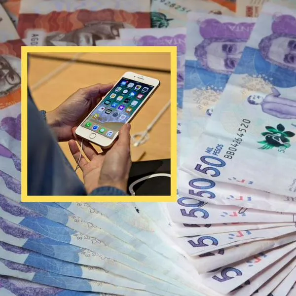 Foto de dinero colombiano, por empresa que paga 40 millones por no usar celular