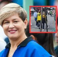 Foto de Verónica Alcocer, esposa de Gustavo Petro, en parque de Orlando, EE.UU.