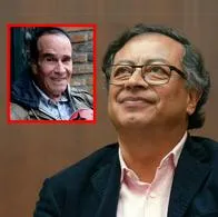 El presidente Gustavo Petro y el cantante Noel Petro.