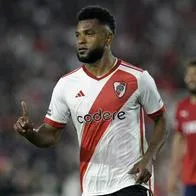 Miguel Ángel Borja se estrenó con gol en este 2024 con River Plate: remate cruzado y adentro