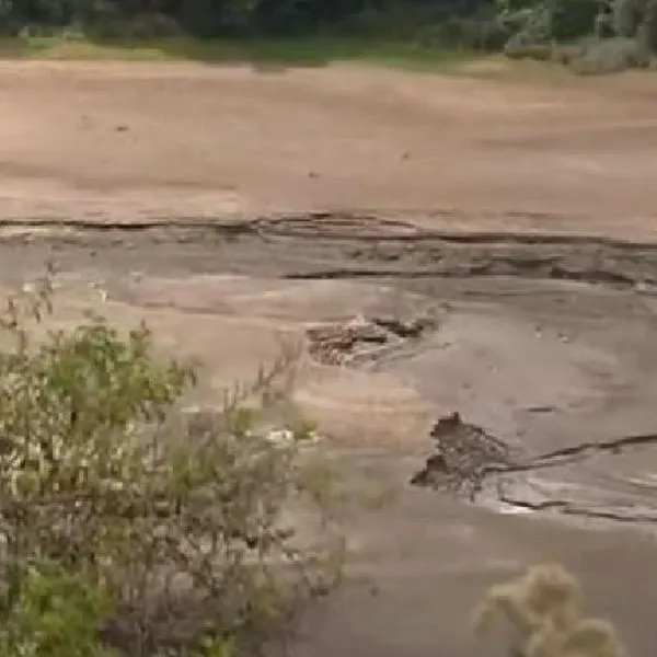 Embalse La Regadera de Bogotá, que tiene un nivel bajo, pero Acueducto dijo que no habrá escasez de agua.