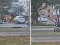 ¿Podrían judicializar a comerciante chino que embistió a falsos policías que lo robaron en Bogotá?