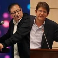 El presidente Gustavo Petro, criticado por el senador Miguel Uribe Turbay.