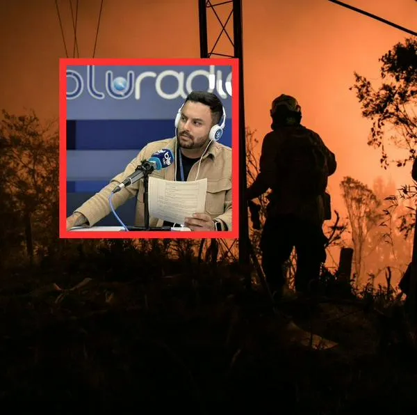 Felipe García, periodista de Blu Radio, dio un dramático relato sobre lo que está pasando con los incendios en los cerros de Bogotá. 
